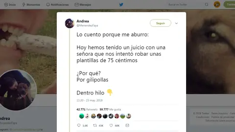 Juicio por robar unas plantillas Juicio por robar unas plantillas