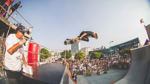 Skateboarding en el Festival O Marisqui&ntilde;o, en Vigo