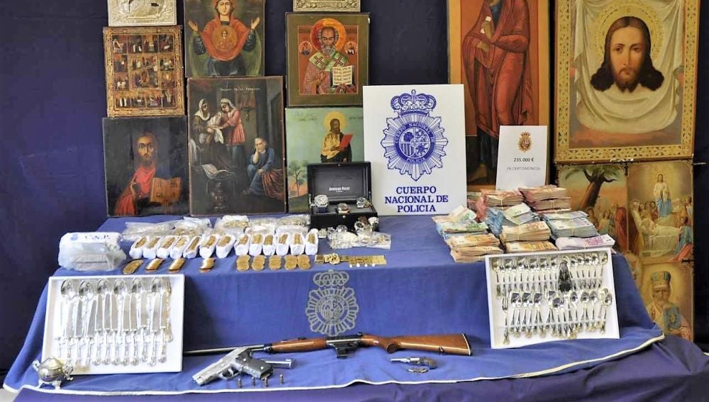 Efectos intervenidos en la operación desarrollada por la Policía Nacional