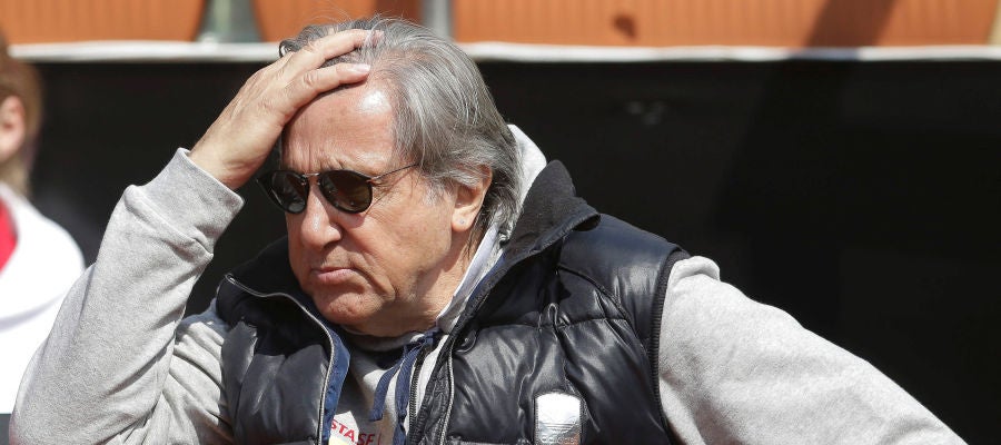 Ilie Nastase, en un partido de Copa Davis de 2017 Ilie Nastase, en un partido de Copa Davis de 2017