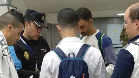 La Polic&iacute;a Nacional, presente en Kiev