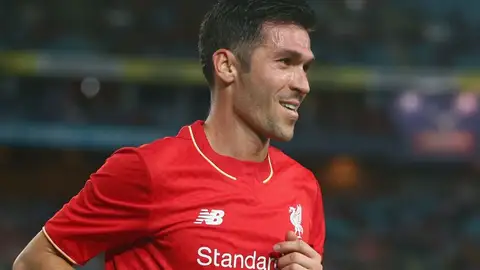 Luis García, en un partido con el Liverpool. Luis García, en un partido con el Liverpool.