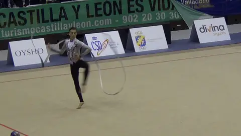 Rubén Orihuela, campeón de España de gimnasia rítmica Rubén Orihuela, campeón de España de gimnasia rítmica