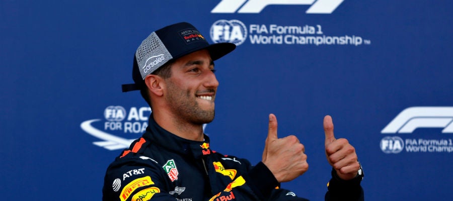 Ricciardo celebra un triunfo Ricciardo celebra un triunfo