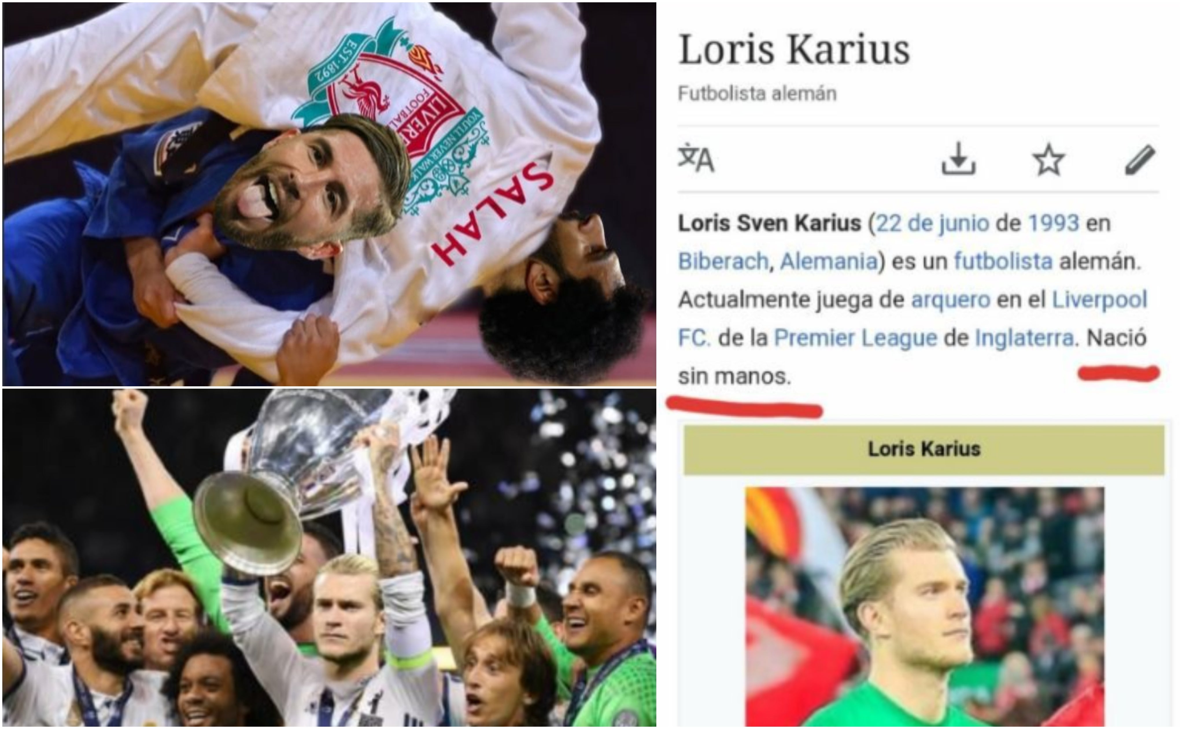 Los 'memes' de la final de la Champions League se ceban con Karius y la 'llave' de Ramos a Salah Los 'memes' de la final de la Champions League se ceban con Karius y la 'llave' de Ramos a Salah
