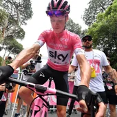 Froome en la victoria del Giro Froome en la victoria del Giro