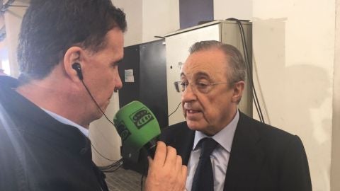Florentino Perez, con Jos&eacute; Ram&oacute;n de la Morena. 