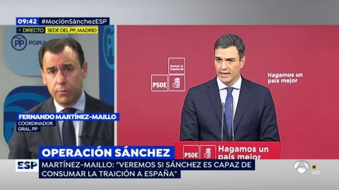 Maillo, sobre la b&uacute;squeda de apoyos socialista para la moci&oacute;n de censura: "A Pedro S&aacute;nchez s&oacute;lo le falta ir a Berl&iacute;n a ver a Puigdemont"