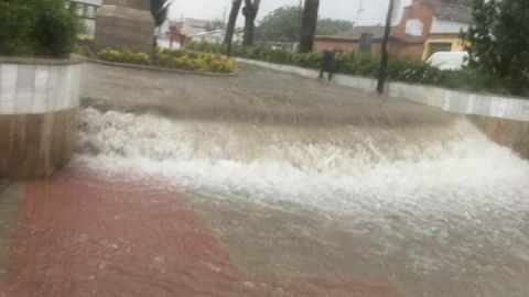 La tormenta provoc&oacute; inundaciones importantes en algunos puntos de Valdepe&ntilde;as