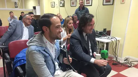Raúl Martín Presa, presidente del Rayo, junto a Raúl Granado en El Transistor Raúl Martín Presa, presidente del Rayo, junto a Raúl Granado en El Transistor