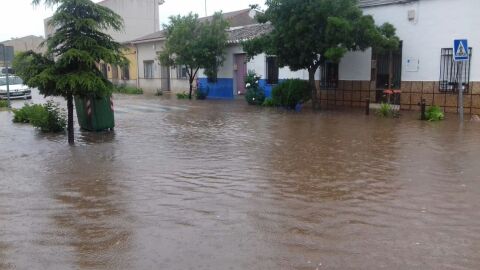 La tormenta ha provocado inundaciones en Moral de Calatrava