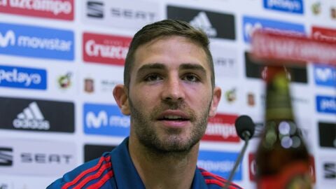 Yeray &Aacute;lvarez, en sala de prensa