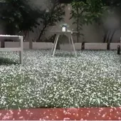 Imagen de una granizada Imagen de una granizada