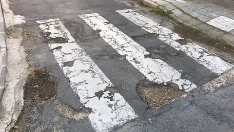 Aspecto que presenta una de las calles del Bario del Pilar Aspecto que presenta una de las calles del Bario del Pilar