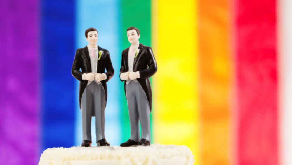 Tarta de boda para una pareja gay