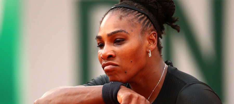 Serena Williams, en un partido de Roland Garros Serena Williams, en un partido de Roland Garros
