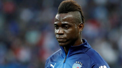 Balotelli, antes de un partido con la selecci&oacute;n italiana