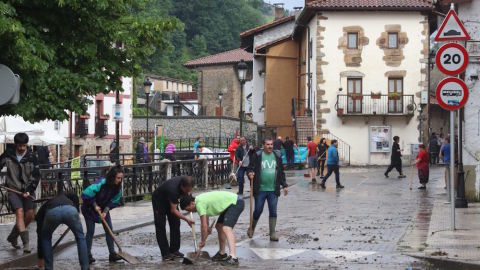 Trombas de agua en Bergara y Antzuola. 