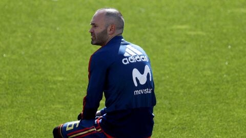 Andr&eacute;s Iniesta, en Las Rozas