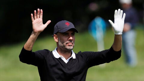 Guardiola, en un torneo de golf