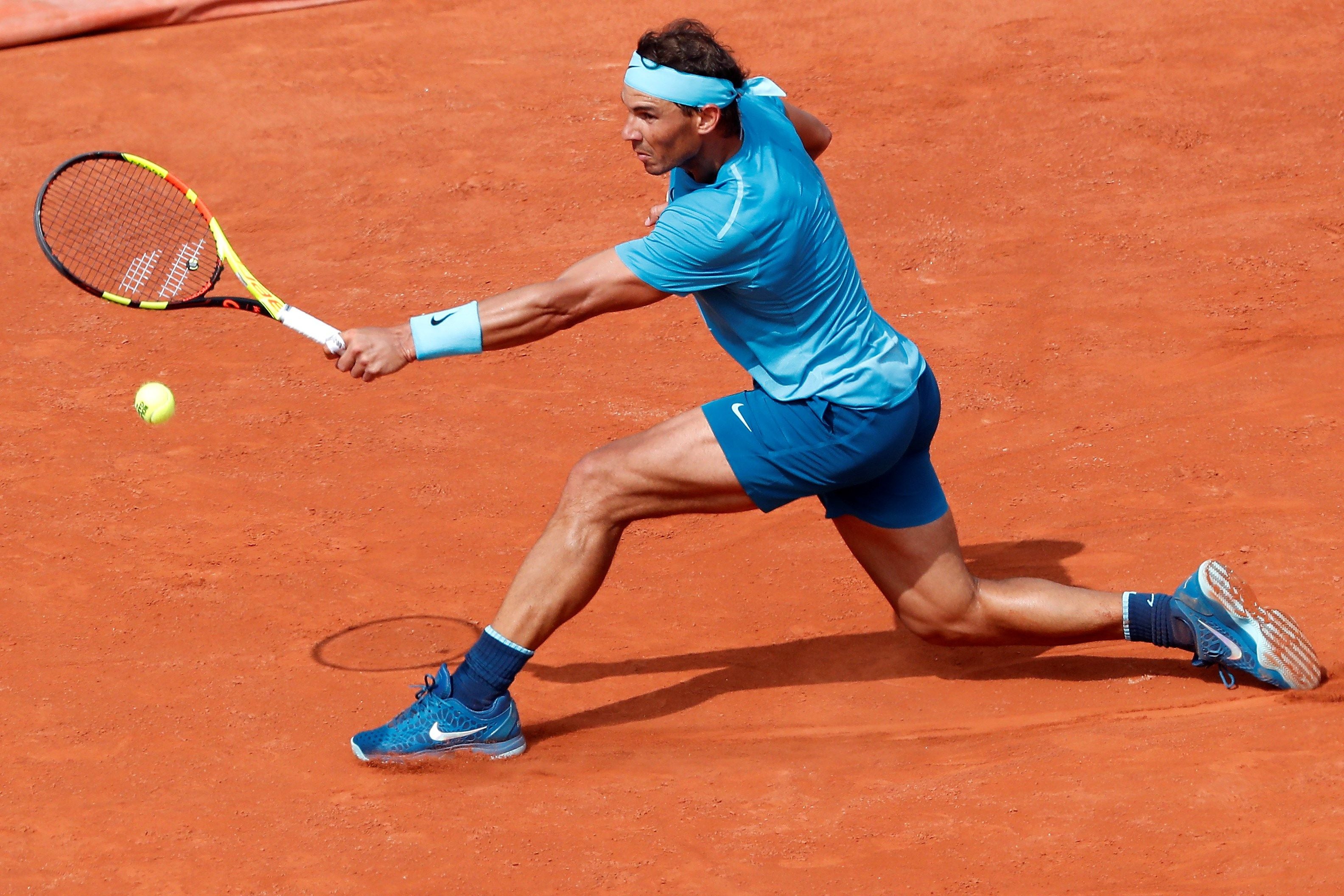 <p>Nadal deja en 37 su racha de sets consecutivos ganados en Roland Garros</p> <p>Nadal deja en 37 su racha de sets consecutivos ganados en Roland Garros</p>