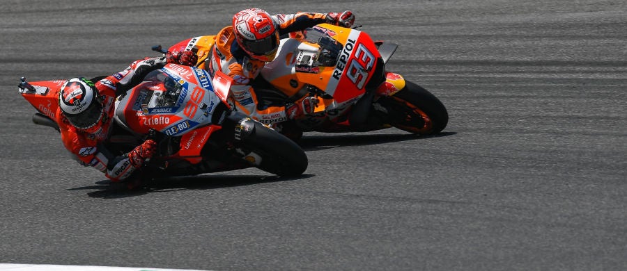 Marc Márquez y Jorge Lorenzo Marc Márquez y Jorge Lorenzo