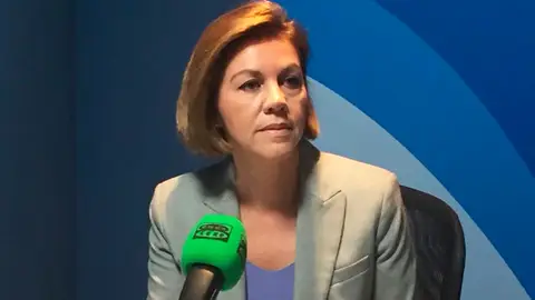 María Dolores de Cospedal durante una entrevista en Onda Cero María Dolores de Cospedal durante una entrevista en Onda Cero