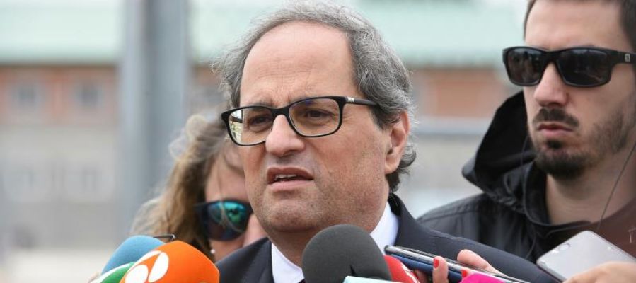 El presidente de la Generalitat de Cataluña, Quim Torra El presidente de la Generalitat de Cataluña, Quim Torra