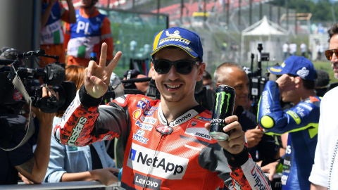 Jorge Lorenzo, antes de una carrera con Ducati