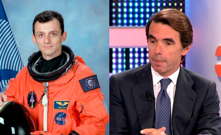La conversación entre José María Aznar y Pedro Duque que nadie recuerda La conversación entre José María Aznar y Pedro Duque que nadie recuerda