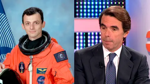 Pedro Duque y José María Aznar Pedro Duque y José María Aznar