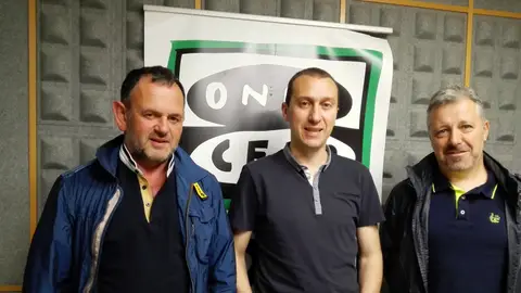 Fermín Gorráiz, Javier Saralegui, Félix Bariáin EHNE, Euskal Herriko Nekazarien Elkartea - UAGN, Unión de Agricultores y Ganaderos Navarros