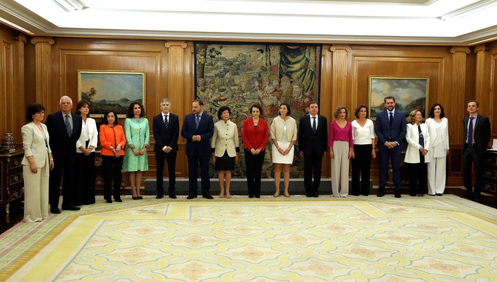 Imagen del equipo de ministros de Pedro Sánchez