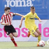Paco Esteban marcó los dos goles en la victoria del Villarreal frente al Athletic Club de Bilbao en la Liga Promises 2018.