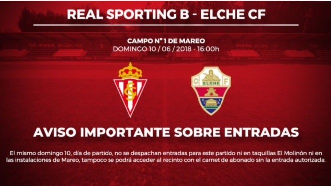 <p>El Sporting de Gijón anuncia cómo repartirá sus entradas para la visita del Elche</p> <p>El Sporting de Gijón anuncia cómo repartirá sus entradas para la visita del Elche</p>