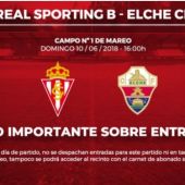 El Spoerting de Gijón ha dado a conocer este jueves su política de reparto de entradas para el partido entre su filial y el Elche CF.