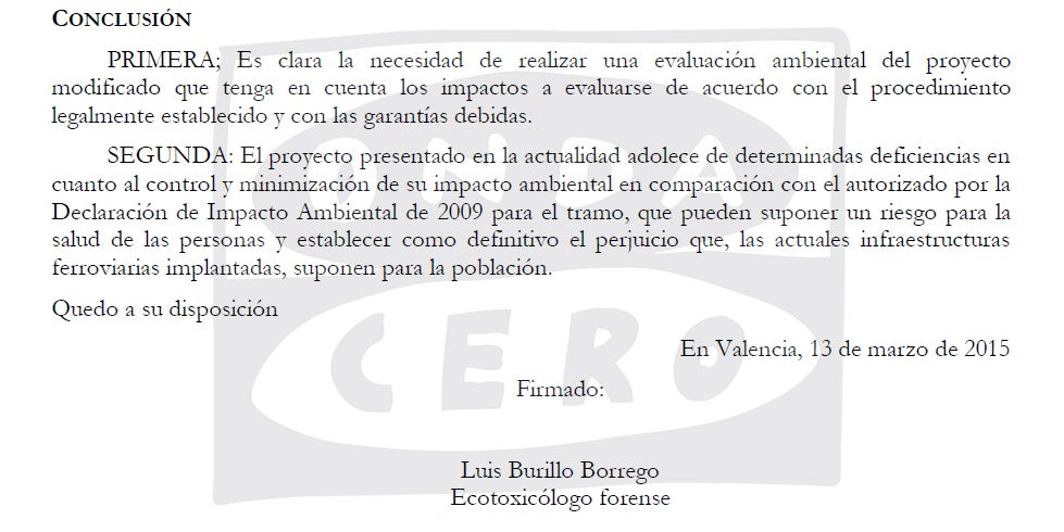 <p>Un informe pericial advirtió de que el AVE en superficie causaría múltiples efectos perniciosos para la salud de las personas</p> <p>Un informe pericial advirtió de que el AVE en superficie causaría múltiples efectos perniciosos para la salud de las personas</p>