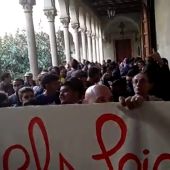 Arran, CUP y sindicatos de estudiantes boicotean un acto de la SCC en la Universidad de Barcelona