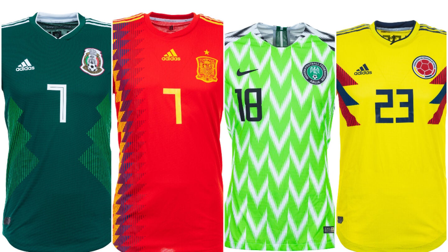 Las camisetas del Mundial de Rusia 2018