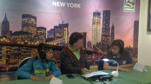 Jos&eacute; Ram&oacute;n de La Morena junto a los participantes de LaLiga Promises de Nueva York