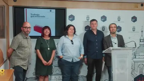 PSOE, Ganemos y sindicatos han presentado el Plan Garantizado de Trabajo de Ciudad Real PSOE, Ganemos y sindicatos han presentado el Plan Garantizado de Trabajo de Ciudad Real