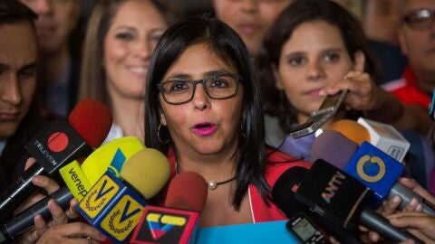 La presidenta de la Asamblea Nacional Constituyente (ANC), Delcy Rodr&iacute;guez