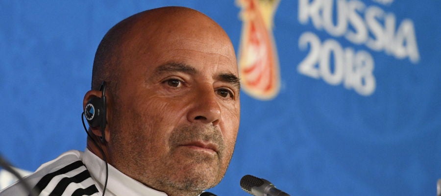 Jorge Sampaoli, en rueda de prensa Jorge Sampaoli, en rueda de prensa