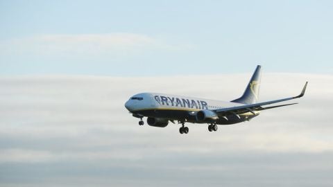 Un avi&oacute;n de Ryanair 