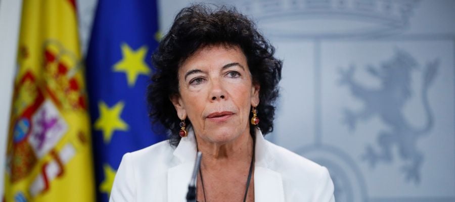 La ministra de Educación, FP y Portavocía del gobierno Isabel Celaá La ministra de Educación, FP y Portavocía del gobierno Isabel Celaá
