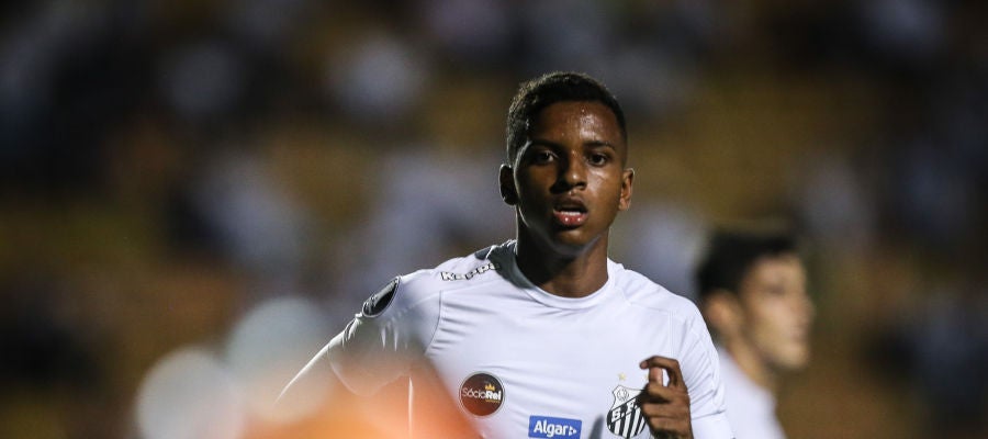 Rodrygo, en un partido con el Santos Rodrygo, en un partido con el Santos