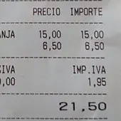 Cuenta de un bar en Palma de Mallorca Cuenta de un bar en Palma de Mallorca
