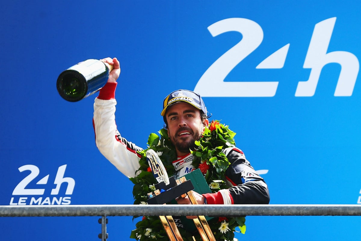 <p>Fernando Alonso: "Quiero ganar una súper 'Triple Corona' con el Mundial de Resistencia"</p> <p>Fernando Alonso: "Quiero ganar una súper 'Triple Corona' con el Mundial de Resistencia"</p>