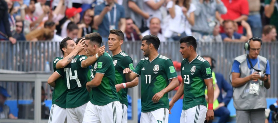 México celebra un gol México celebra un gol