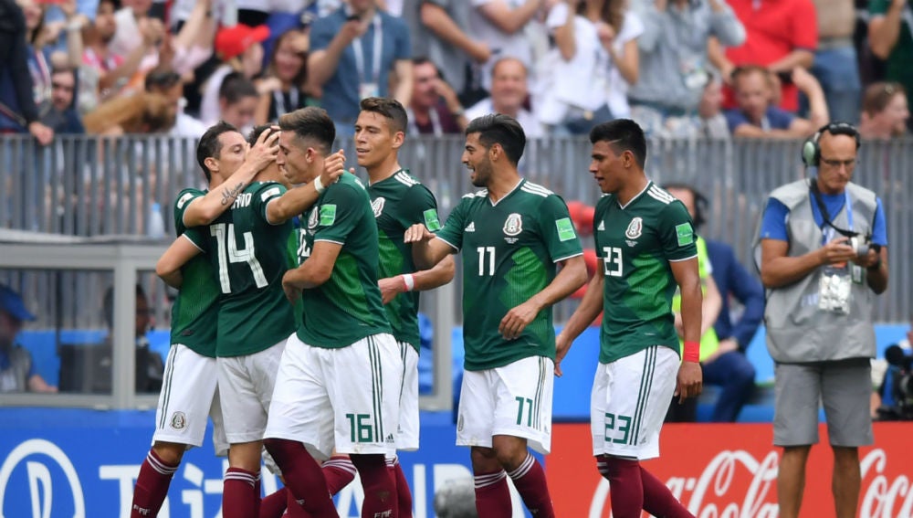 México celebra un gol
